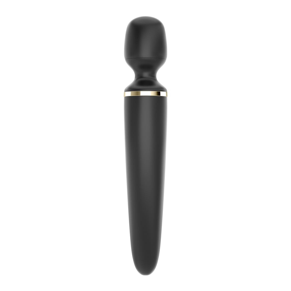Вібромасажер Satisfyer Wand-er Woman (Black/Gold), водонепроникний, потужний, розмір XXL