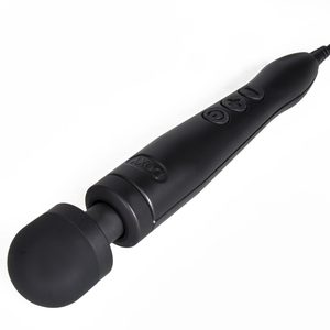 Вібромасажер DOXY Die Cast 3 Matt Black, дуже потужний, живлення 220В, металевий корпус
