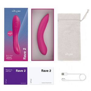 Смарт-вібратор We-Vibe Rave 2 Twisted Pleasure Pink, для точки G та входу в піхву, 2 мотори