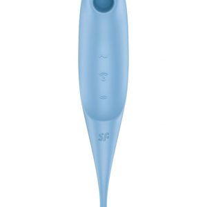 Вібратор для клітора з вакуумною стимуляцією Satisfyer Twirling Pro Blue