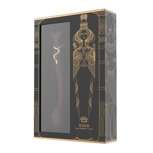 Смартвібратор 3в1 Zalo — Queen Set Wine Red, пульсівна перлина та вакуум, кристал Swarovski