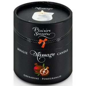 Масажна свічка Plaisirs Secrets Pomegranate (80 мл) подарункова упаковка, керамічний посуд