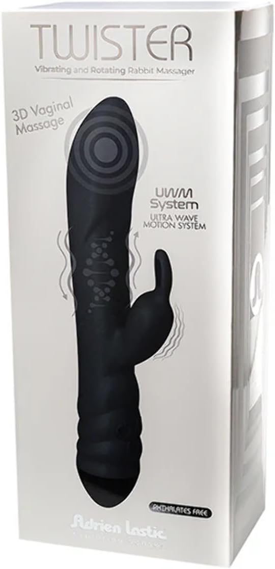Вібратор-кролик зі спіральним 3D-масажем Adrien Lastic Twister