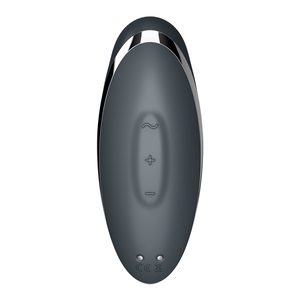 Вібростимулятор-пульсатор Satisfyer Tap & Climax 2 Grey, ефект постукування пальцем