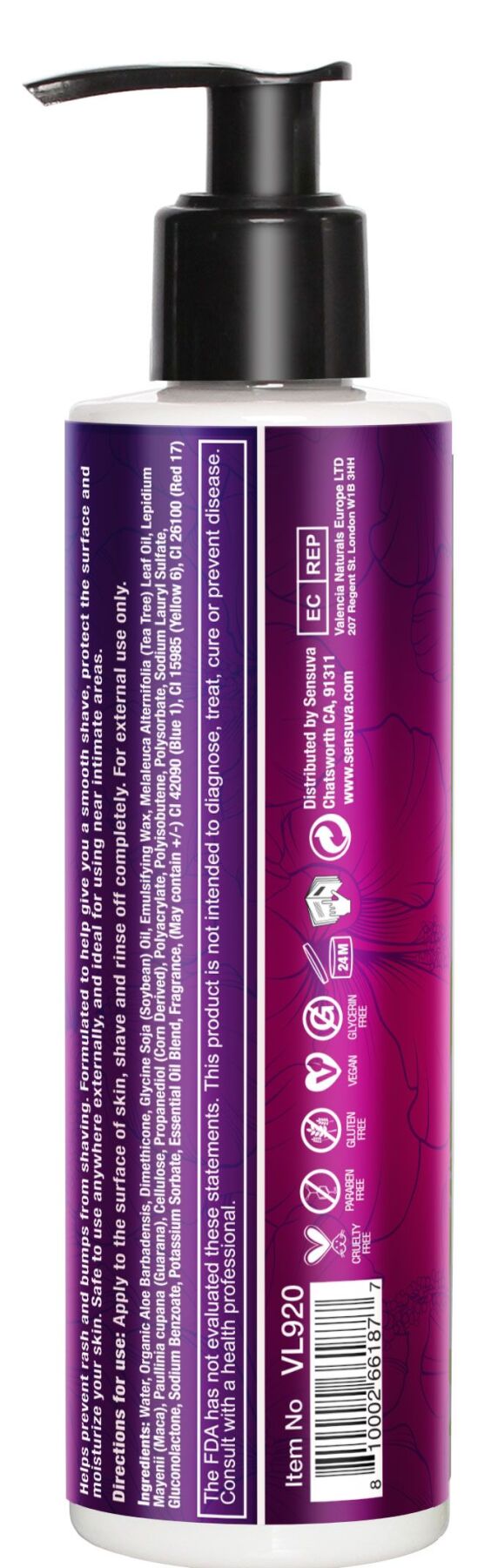 Крем для гоління Sensuva ELXYR Shaving Cream - Sweet Secrets (236 мл)