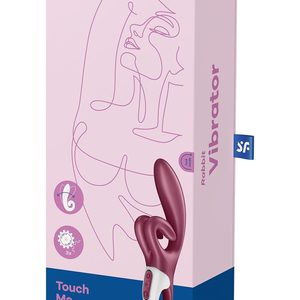 Вібратор-кролик Satisfyer Touch Me Red, подвійний відросток, 3 потужні мотори