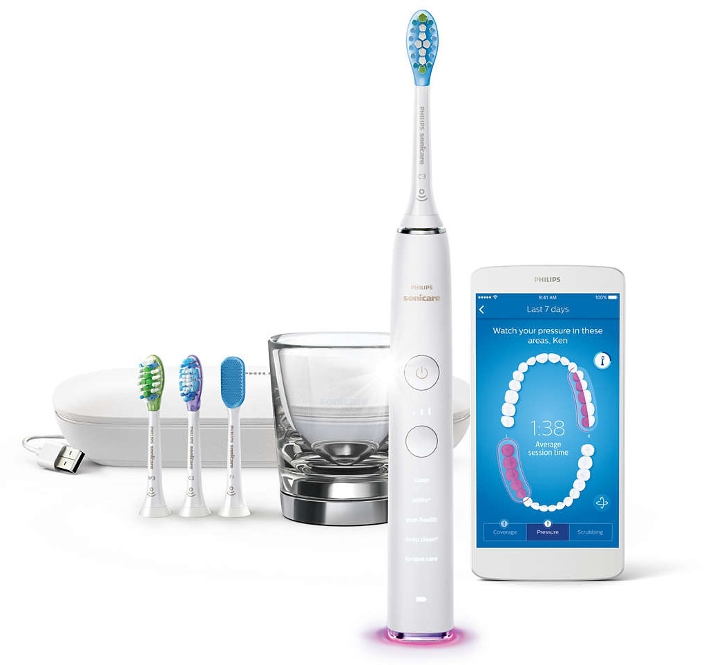 Звукова електрична зубна щітка Philips Sonicare DiamondClean Smart HX9985/08 (9400)