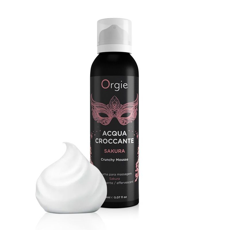 Масажна пінка Orgie – Acqua Croccante Sakura (150 мл), ефект бульбашок, що лопаються