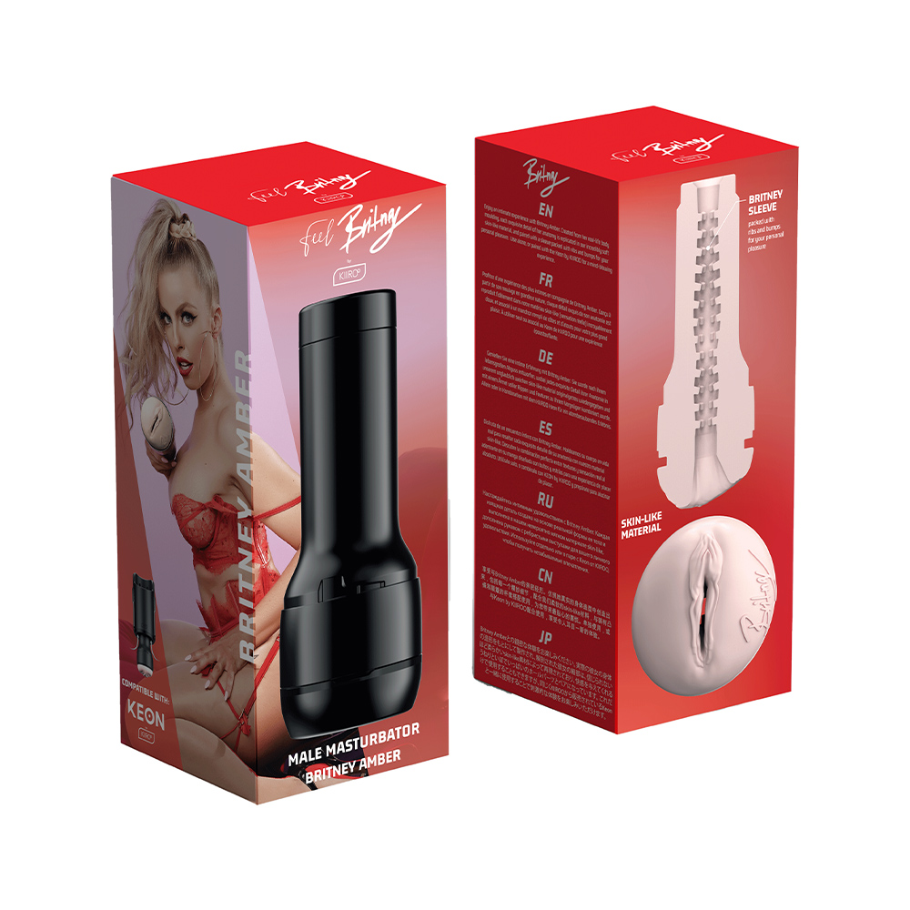Мастурбатор Kiiroo Feel Britney Amber PBC, сумісний з PowerBlow, Control та Keon