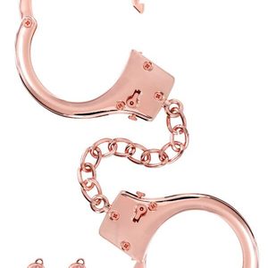 Металеві наручники Fetish Tentation Premium Chick wrist cuffs in rose-gold metal, рожеве золото