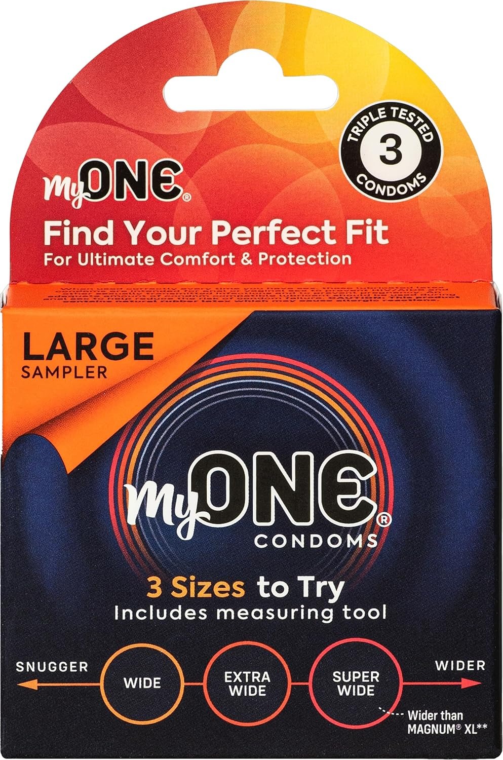 Презервативи MyONE Large Sampler 3 шт, картонна коробка