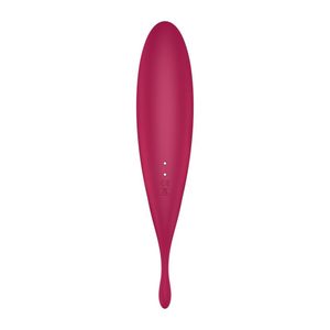 Смарт-вібратор для клітора з вакуумною стимуляцією Satisfyer Twirling Pro+ dark red