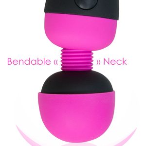 Вібромасажер PalmPower Recharge Pink, перезаряджуваний, гнучка головка, тревел-замок
