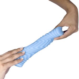 Мастурбатор Wooomy Saucy Abstract Masturbator, наскрізний, двосторонній