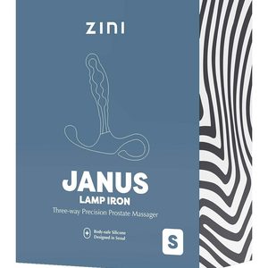 Масажер простати рельєфний, S, Zini Janus Lamp Iron бордовий, 10.4 х 2.2 см