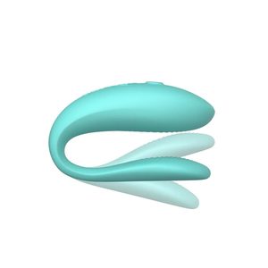Смарт-вібратор для пар We-Vibe Sync Lite Aqua, 10 віброрежимів, можна поєднувати з проникним сексом