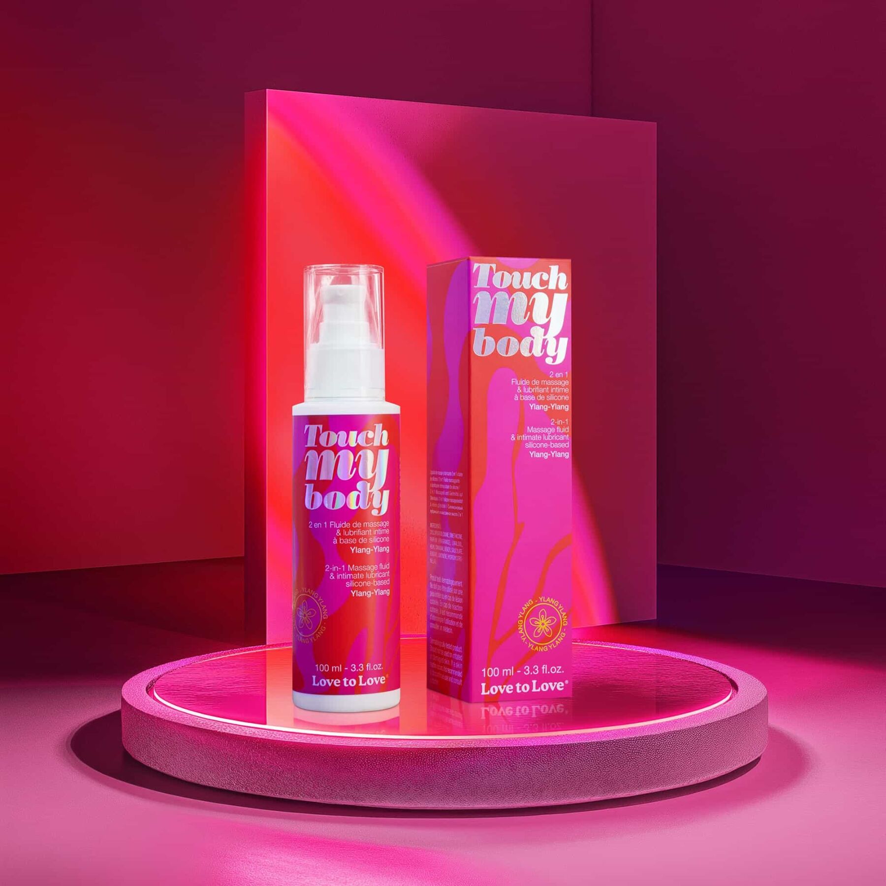 Масажний гель і змазка 2в1 Love To Love TOUCH MY BODY Ylang-Ylang (100 мл) зволожувальний