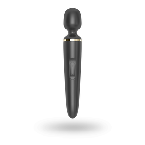 Вібромасажер Satisfyer Wand-er Woman (Black/Gold), водонепроникний, потужний, розмір XXL