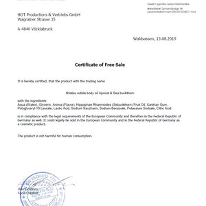 Їстівне масло для тіла SHIATSU Абрикос і обліпиха, 75мл
