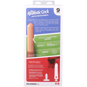 Фалоімітатор Doc Johnson The Realistic Cock ULTRASKYN - 9 Inch Chocolate