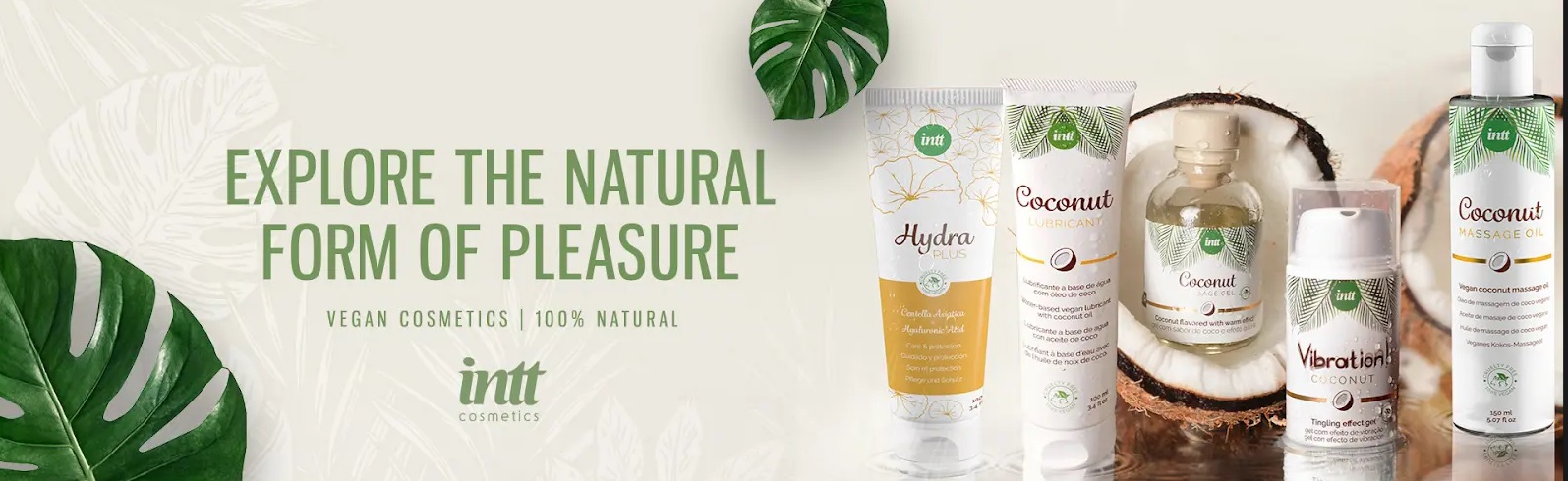 Доглядальний лубрикант Intt Coconut з кокосовою олією на водній основі (100 мл)