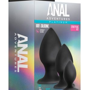 Набір анальних пробок Blush Anal Adventures Platinum Silicone Anal Stout Plug