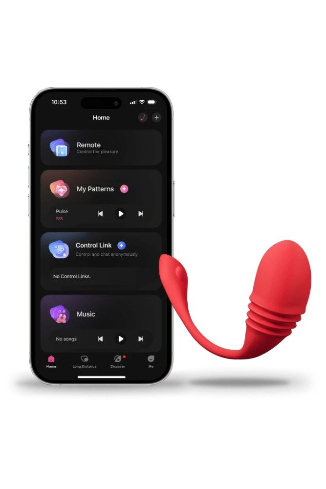 Смарт-віброяйце з пульсацією Lovense Vulse (Thrusting Egg Vibrator), імітація фрикцій