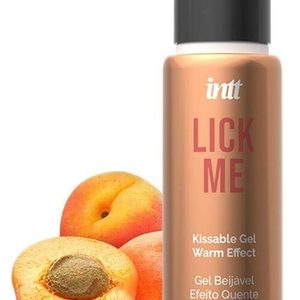 Гель для оральних пестощів із зігрівальним ефектом INTT Lick Me Kissable Gel Peach 50 мл, без цукру