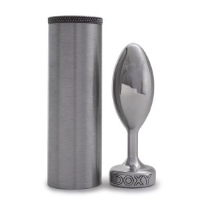 Анальна пробка металева Doxy Smooth Butt Plug, срібляста