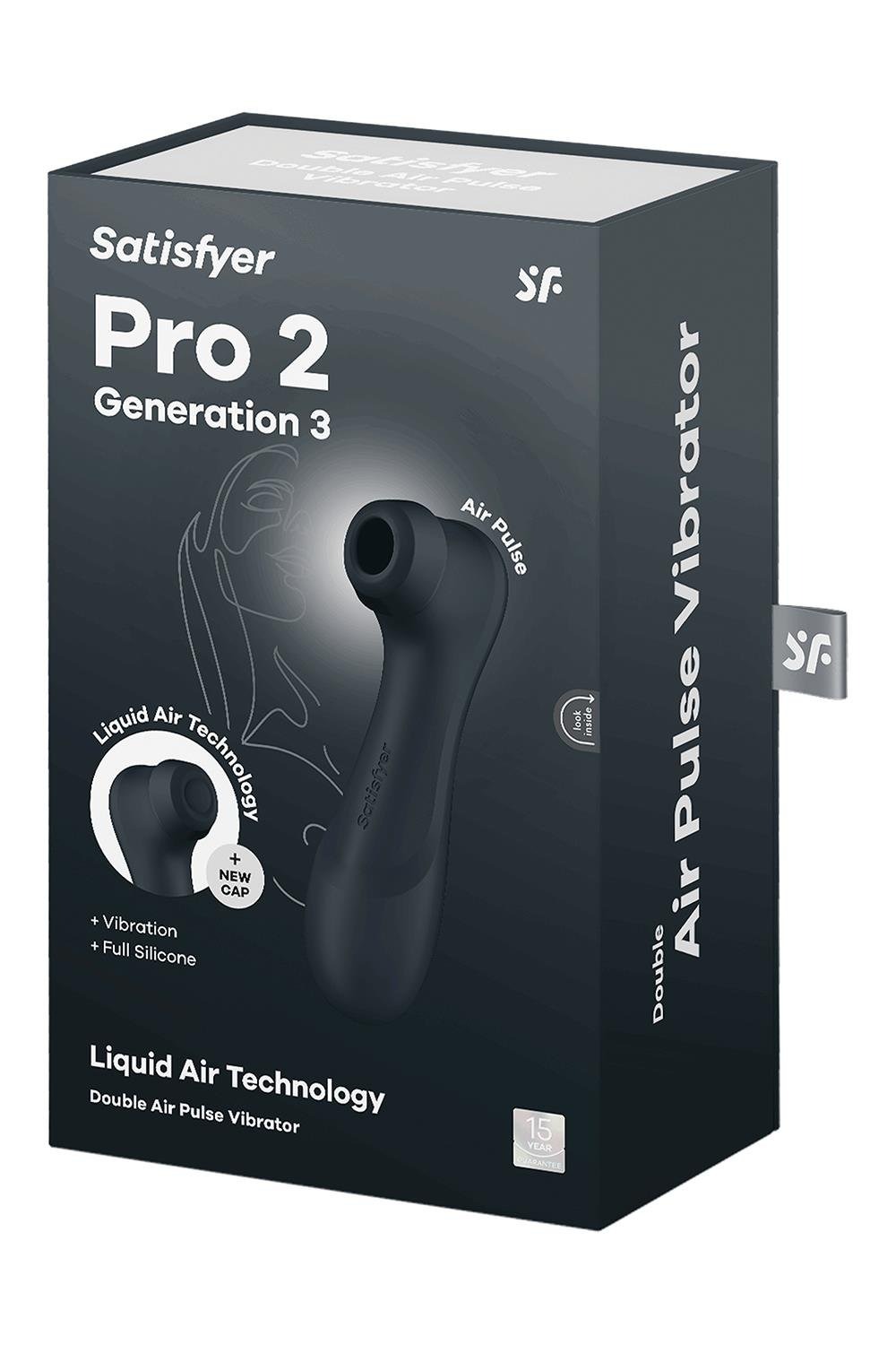 Вакуумний кліторальний стимулятор Satisfyer Pro 2 Generation 3 with Liquid Air Dark Grey