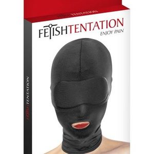 Капюшон для БДСМ з відкритим ротом Fetish Tentation Open Mouth Hood