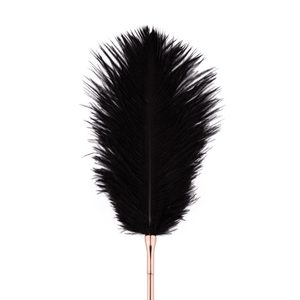 Лоскітка з металевим флогером Rosy Gold - Feather Tickler & Whip