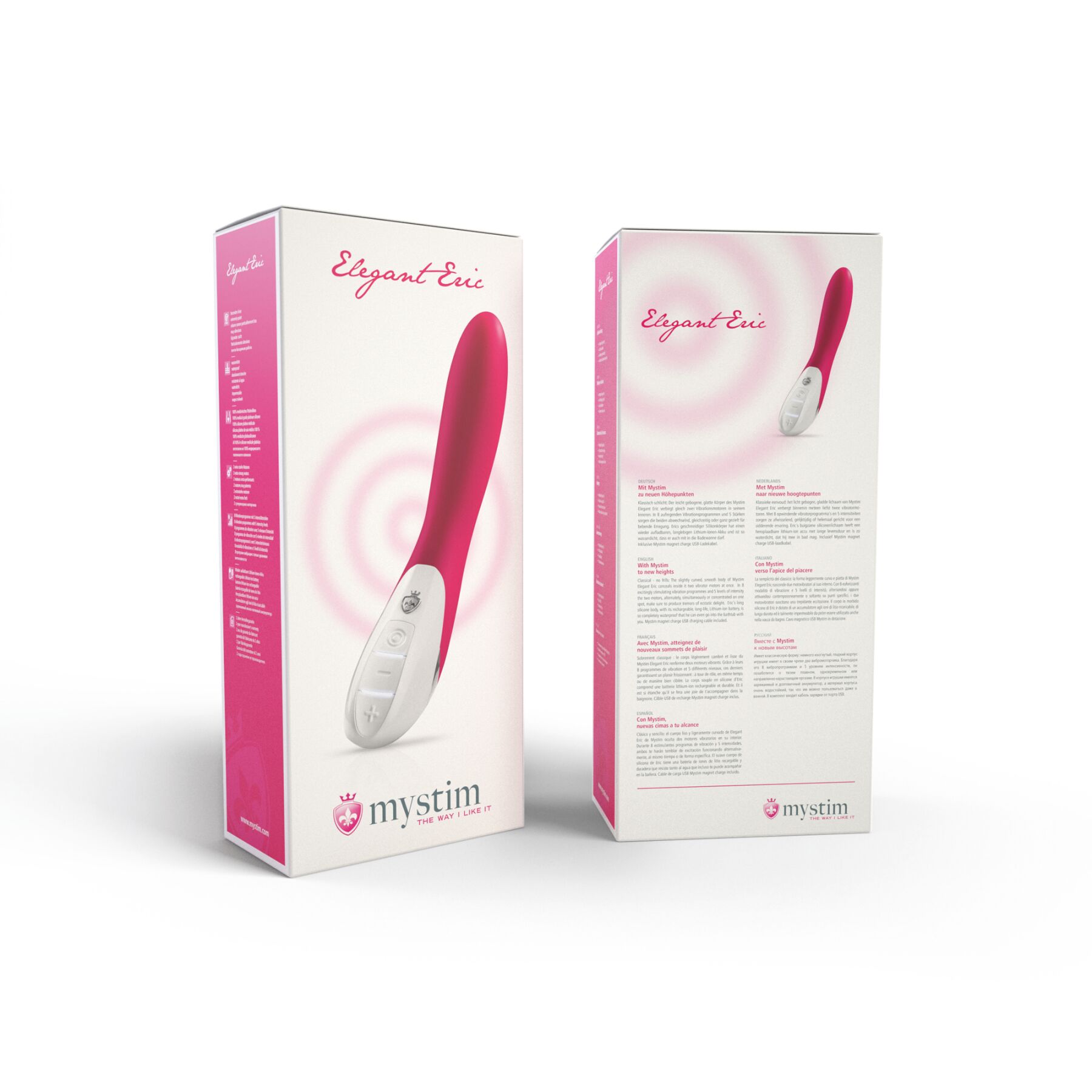 Вібратор Mystim Elegant Eric Pink