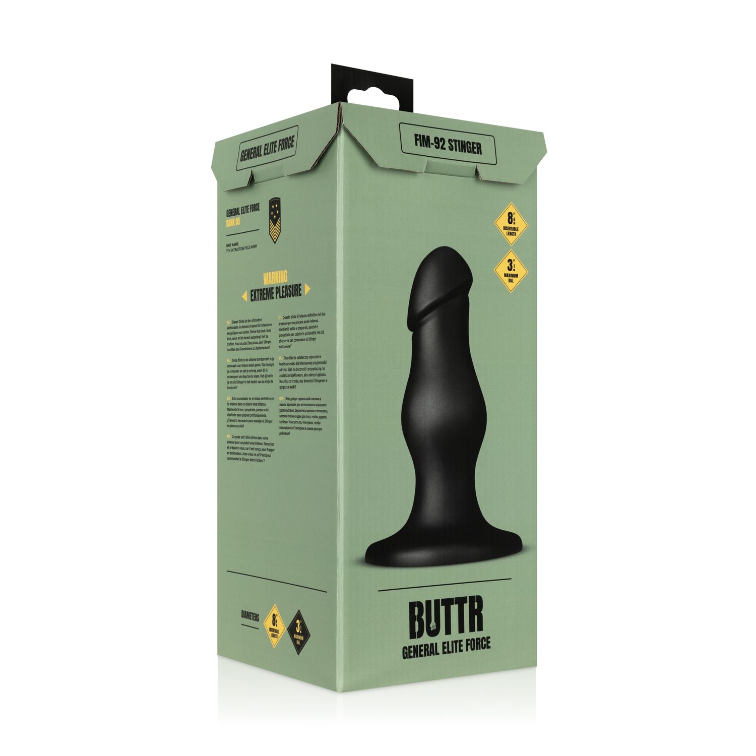 Анальна пробка BUTTR - FIM-92 Stinger Anal Dildo