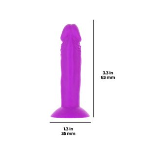 Набір фалоімітаторів ADDICTION Silly Willy 3.3” Silicone Dildo, 3 кольори, 12 шт