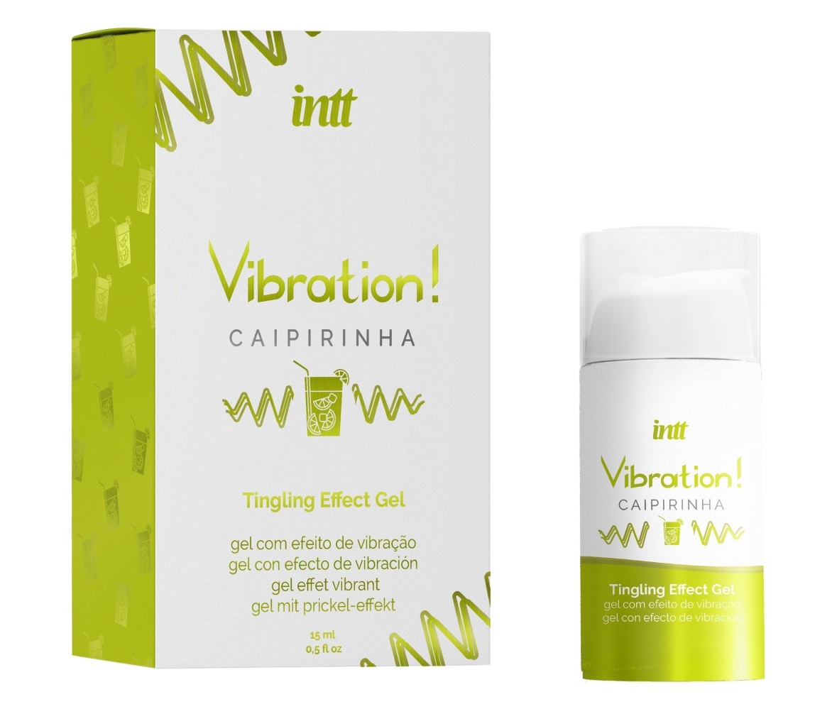Рідкий вібратор Intt Vibration Caipirinha (15 мл), густий гель, дуже смачний, діє до 30 хвилин