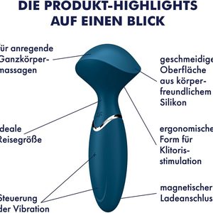 Вібромасажер Satisfyer Mini Wand-er Blue
