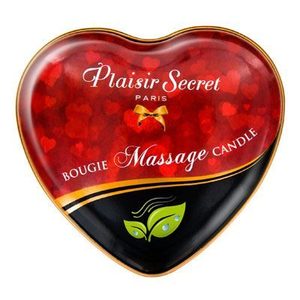 Масажна свічка серце Plaisirs Secrets Natural (35 мл)