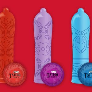 Презервативи ONE Tattoo Touch 3 шт, картонна коробка
