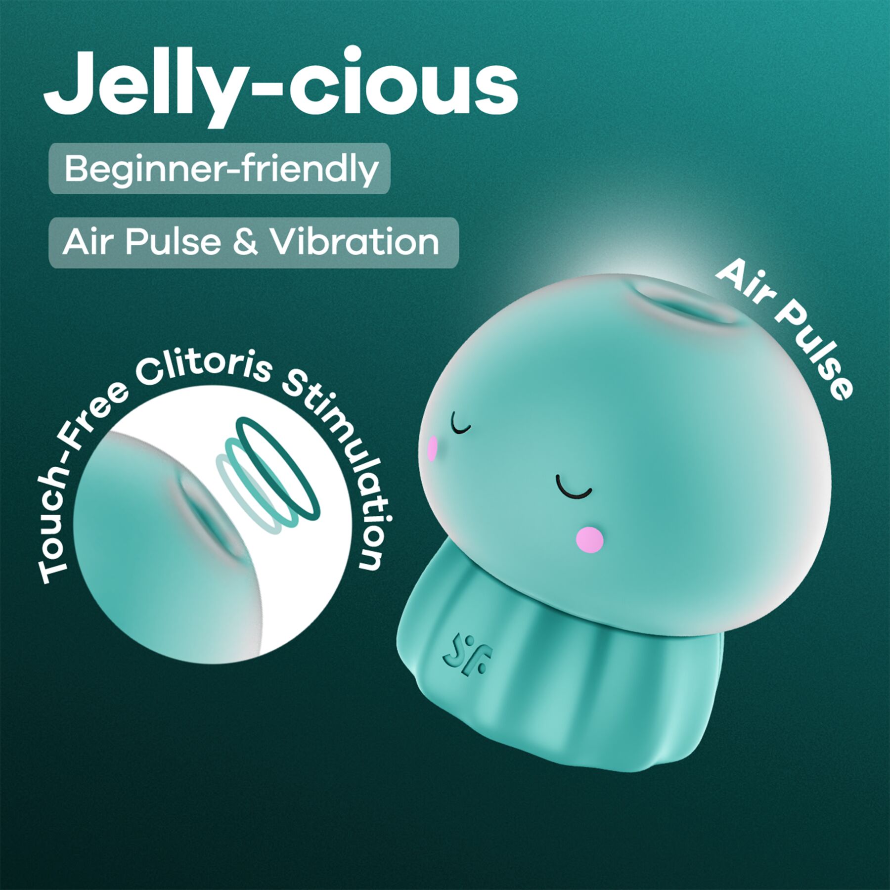 Вакуумний кліторальний стимулятор Satisfyer Jelly-cious Green
