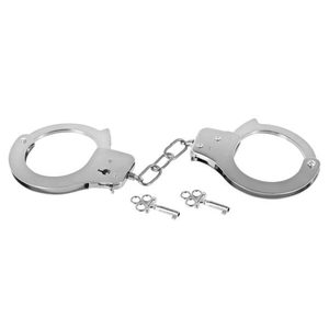 Металеві наручники Fetish Tentation Adjustable metal wrist cuffs, 2 ключі