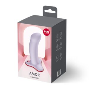 Фалоімітатор Fun Factory AMOR Purple, довжина 14,6 см, діаметр 3,7 см, вигнутий