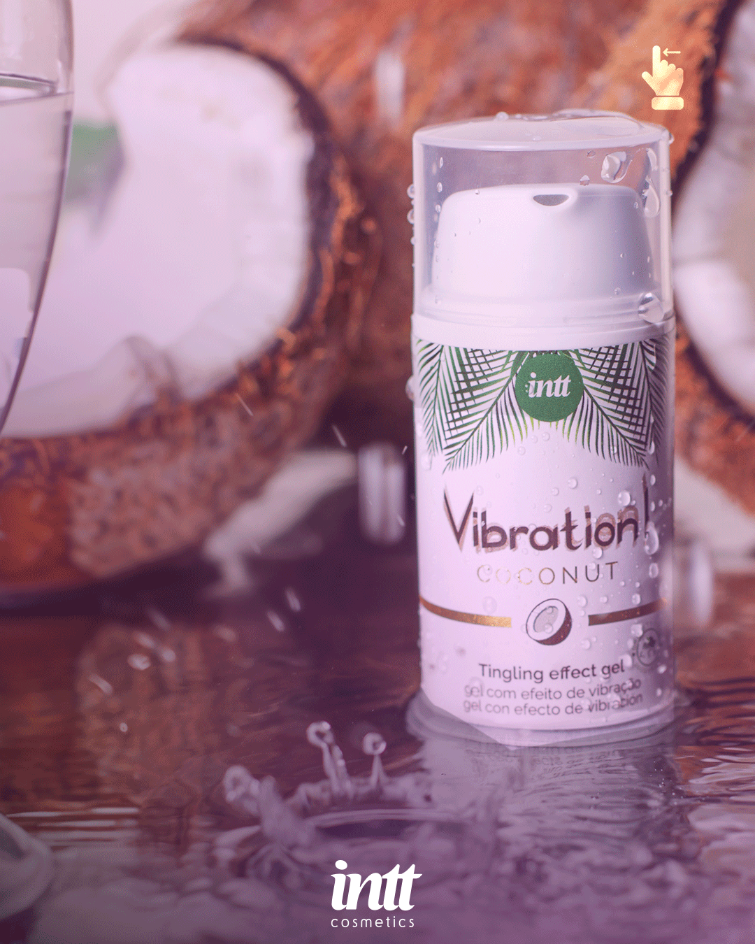 Рідкий вібратор Intt Vibration Coconut Vegan (15 мл), дуже смачний, діє до 30 хвилин
