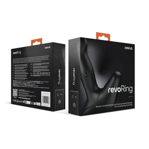 Масажер простати Nexus Revo Ring, ротація, вібрація та масаж рухомим кільцем, пульт ДК
