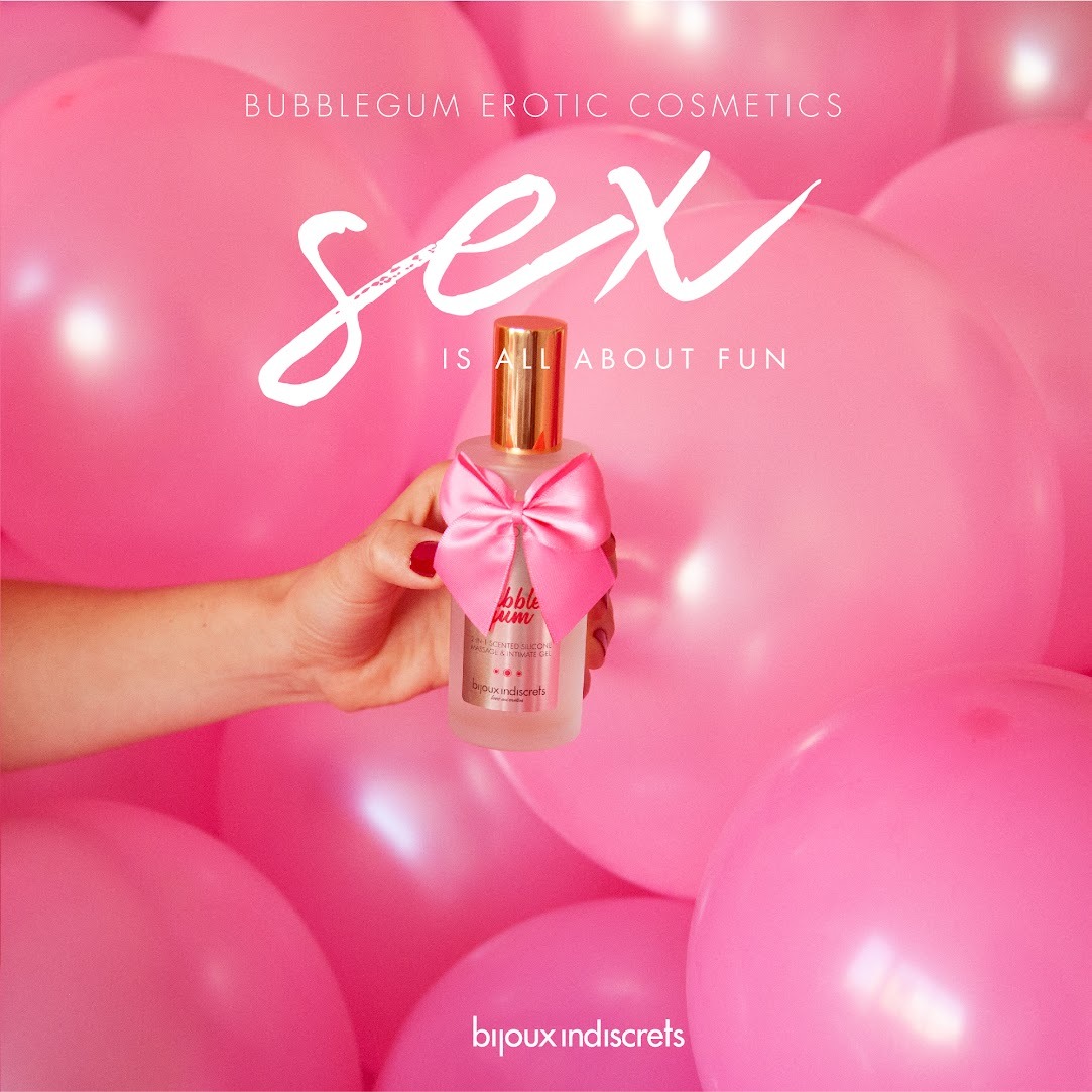 Лубрикант на силіконовій основі 2в1 Bijoux Indiscrets Bubblegum для сексу та масажу