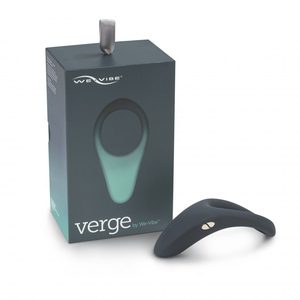 Смарт-віброкільце під одяг VERGE BY WE-VIBE SLATE, охоплює пеніс та мошонку, 10 режимів