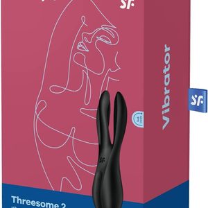 Кліторальний вібратор Satisfyer Threesome 2 Black, 3 гнучкі пальчики, 3 мотори