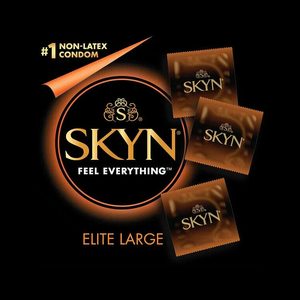 Безлатексні преміум-презервативи SKYN Large 10 шт, збільшений розмір