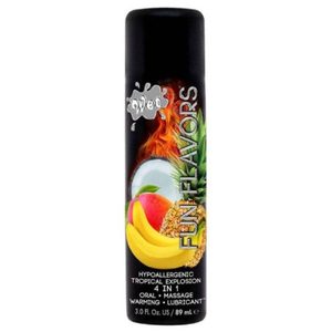 Розігрівач лубрикант Wet Fun Flavors Tropical Fruit Explosion (мультифрукт) 89 мл