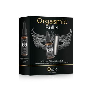 Набір Orgie Orgasmic Bullet: збуджувальні краплі та віброкуля